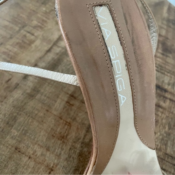 Via Spiga Floral Sandals Heels Leather - Picture 9 of 9